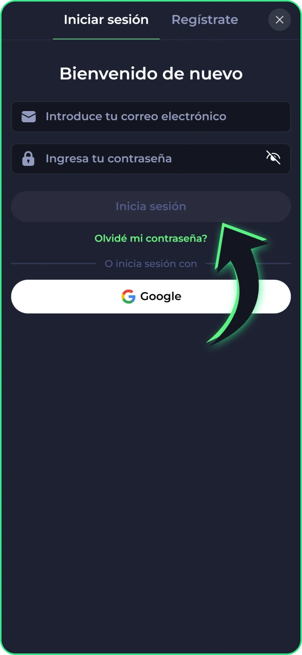 Inicia sesión en tu cuenta a través de la aplicación de Jokabet para iOS.
