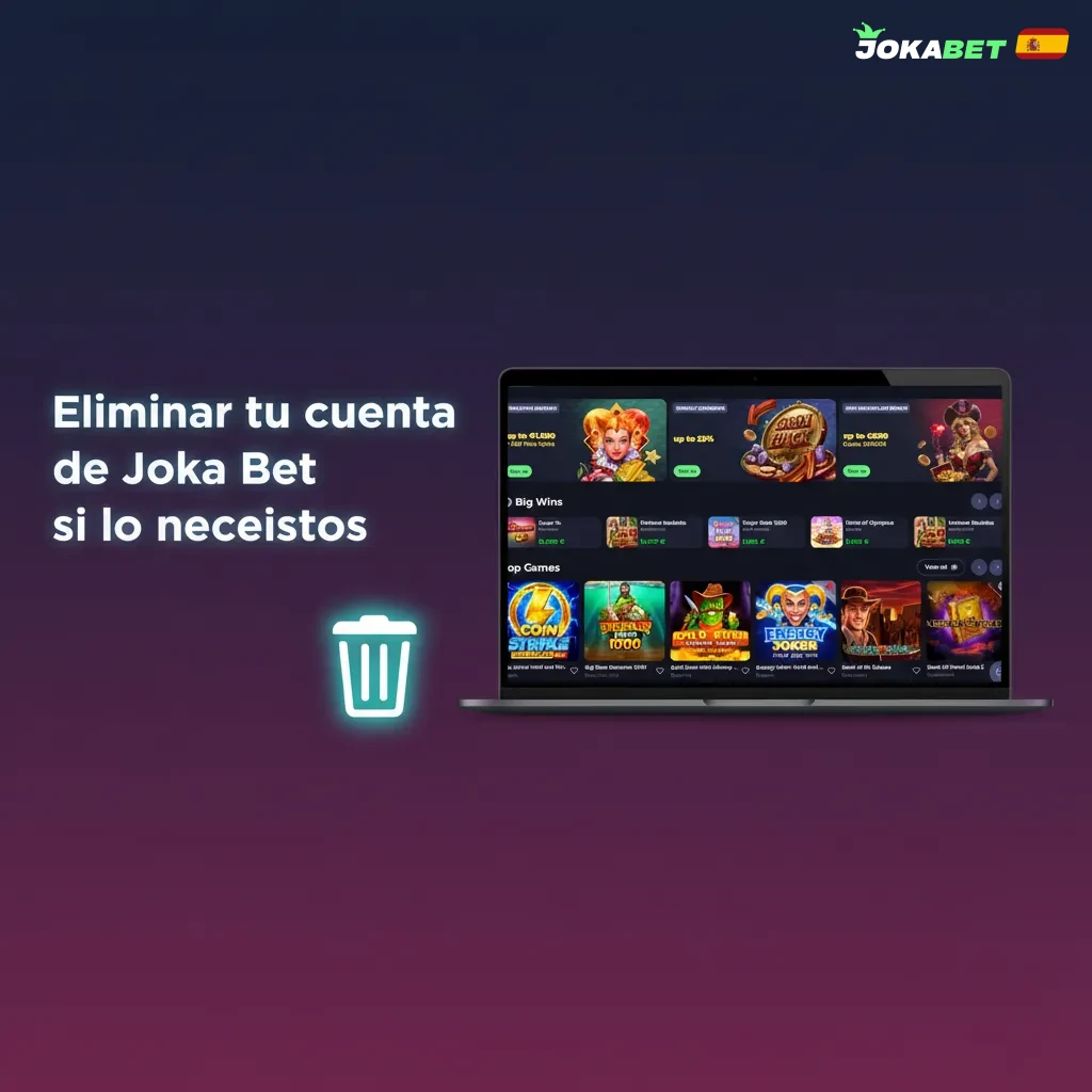 Guía para cerrar tu cuenta de Joka Bet: ayuda > Cerrar cuenta > motivo > verifica identidad > email de confirmación.