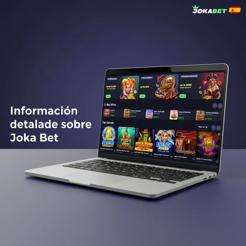 Plataforma Joka Bet regulada en España: apuestas y casino en vivo, cuotas, seguridad y apps Android e iOS.