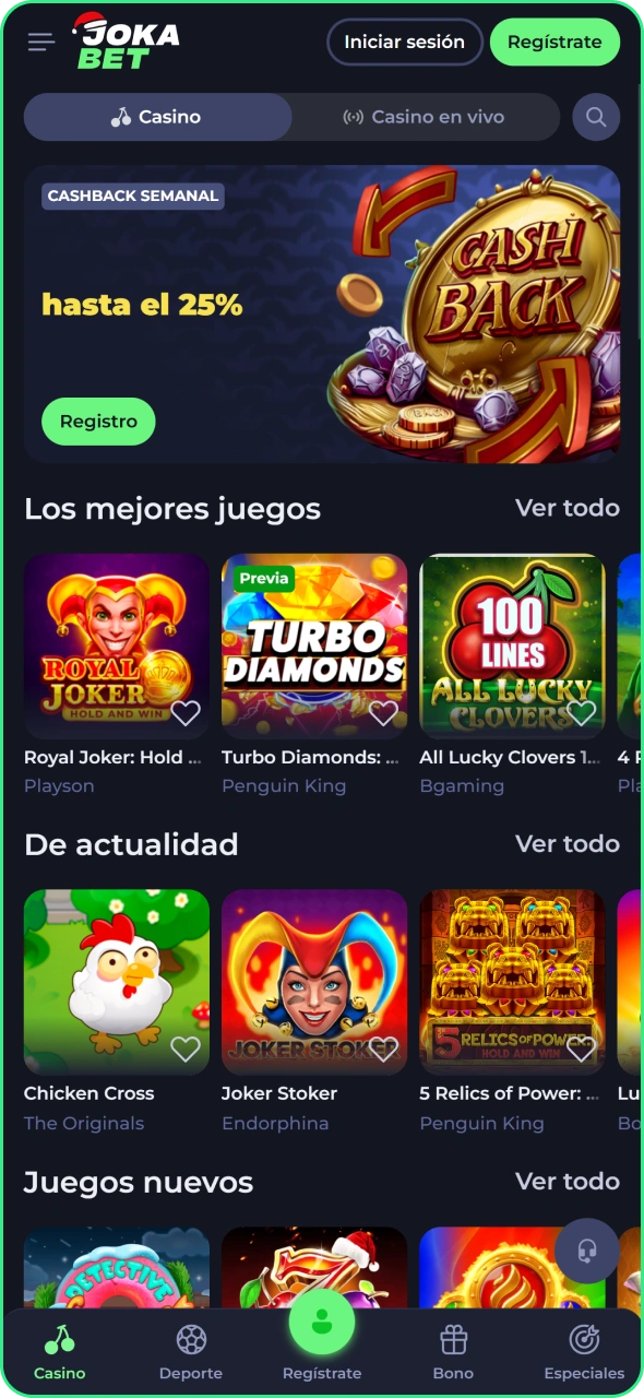 Vive una experiencia emocionante con Jokabet España.