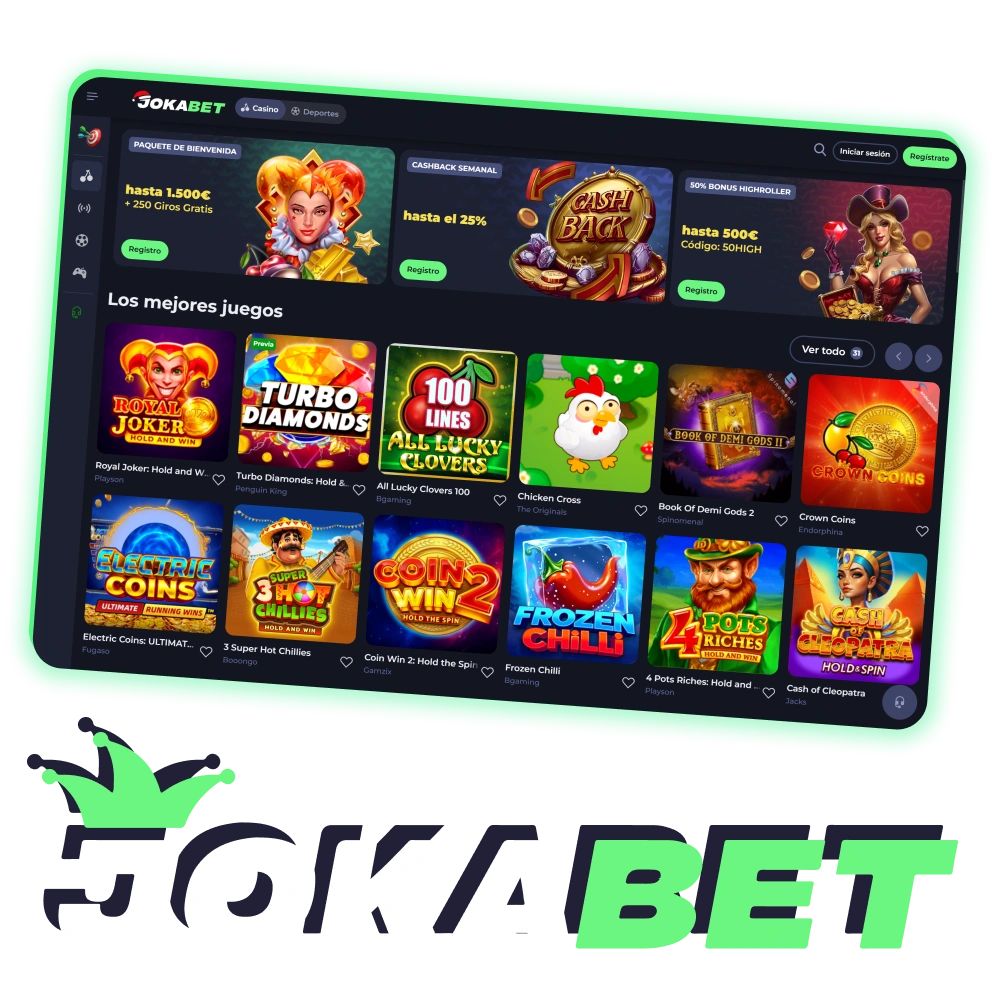 Disfruta de los juegos y las apuestas con Jokabet España.