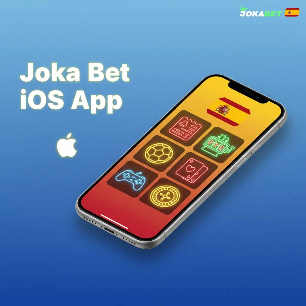 App Joka Bet para iPhone y iPad: gratuita, apuestas en vivo y casino; iOS 12+ y bajo consumo de datos y batería.