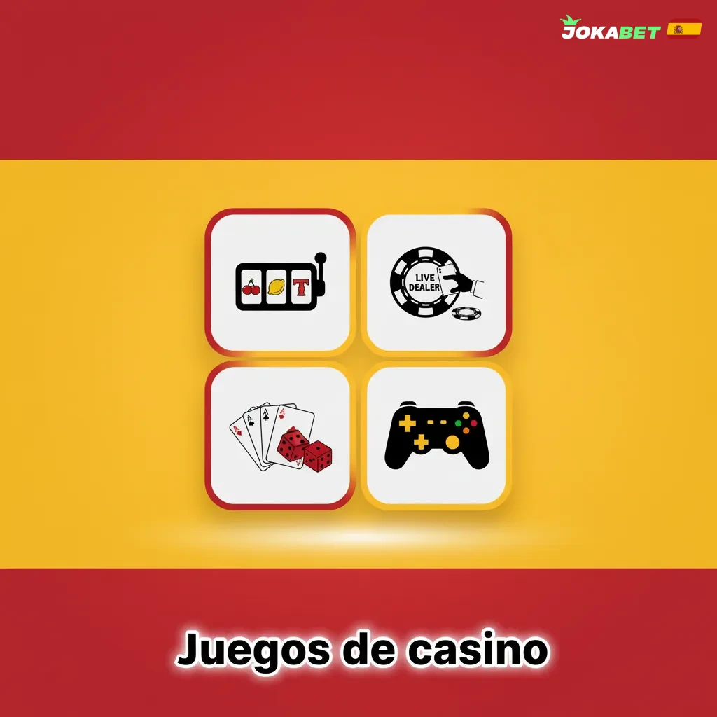 Juegos de casino: tragaperras, ruleta en vivo, blackjack, bacará, póker, keno, rasca y gana y jackpots progresivos.